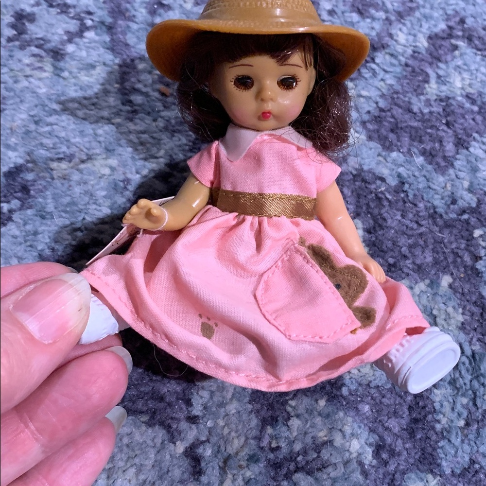 2004 mini Madame Alexander 100 yr anniv doll in cloth dress from McDonald’s